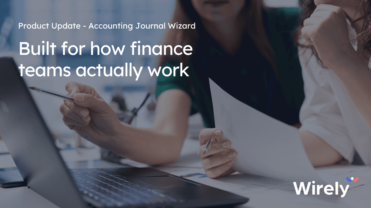 Wirely Accounting Journal Wizard product update